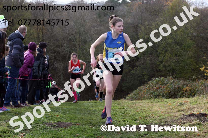 Girls under-15s 2017 Start Fitness North Eastern Harrier League, Aykley Heads, Durham. Photo:  David T. Hewitson/Sports for All Pics